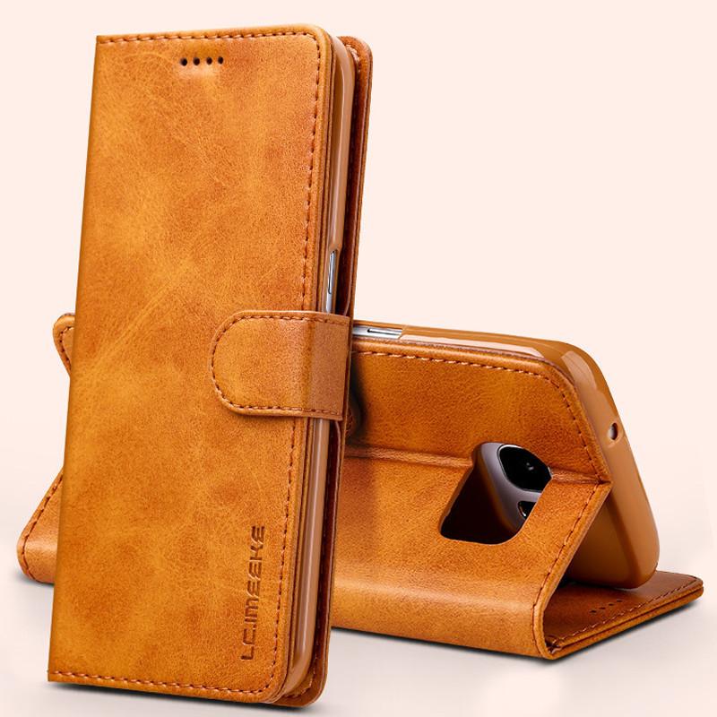 For X Iphone 6s 7 8 Plus Slim Flip Magnetic Leather Case Card Wallet Cover Stand