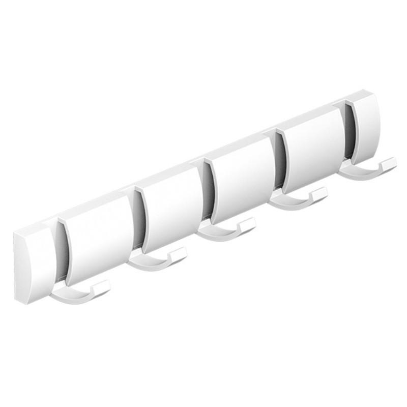 Mounted Hook Wall Floating Coat Rack Space Saving High Load Bearing Solid Color