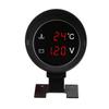 31BC Universal Truck LED Voltmeter Water Temperature Gauge Meter