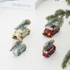 Christmas Tree Christmas Car Model Pendant Resin Car Miniature Desktop Ornament  Xmas Decoration