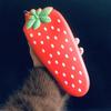 Silicone Pencil Case Simulated Fruit Stationery Pouch Portable Stationery Organizer  Students