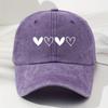 Soft And Heart-Shaped Design Adjustable Retro Unisex Baseball Cap Outdoor Sports Fishing Camping Fashionable Hat