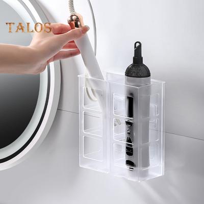 2Pcs Wall-mounted Storage Rack Hair Tools Organizer Strong Load-bearing Large Capacity Self-Adhesive Iron Comb Straightener Holder