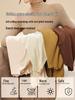 Women's Modal Half-High Neck Base Layer Top, Slim Fit, Ruffle Trim, Long Sleeve Inner Wear for Spring, Autumn, Winter 2025, High-Quality Feel