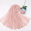 New Pleated Polka Dot Hijab Scarf Women Shimmer Ripple Shawls Muslim Glitter Shawl Wraps Stretchy Headband Scarves Soft Pashmina