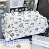 Winter Pattern Multi-Layer Pencil Case: Cute, Large Capacity, Multi-functional Stationery Bag for Students