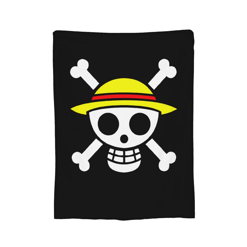 Luffy Anime  Fleece Throw Blanket Luffy Zoro Sanji Blankets for Bed Car Super Soft Bedding Throws,