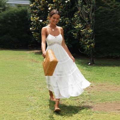 Women's Summer New Lace Lace Patchwork Big Swing Dress