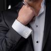 My Shape Peace Sign Cufflinks Stainless Steel Cufflinks Men Classic Cuff Buttons Wedding Business Shirt Suits Fashion Jewelry