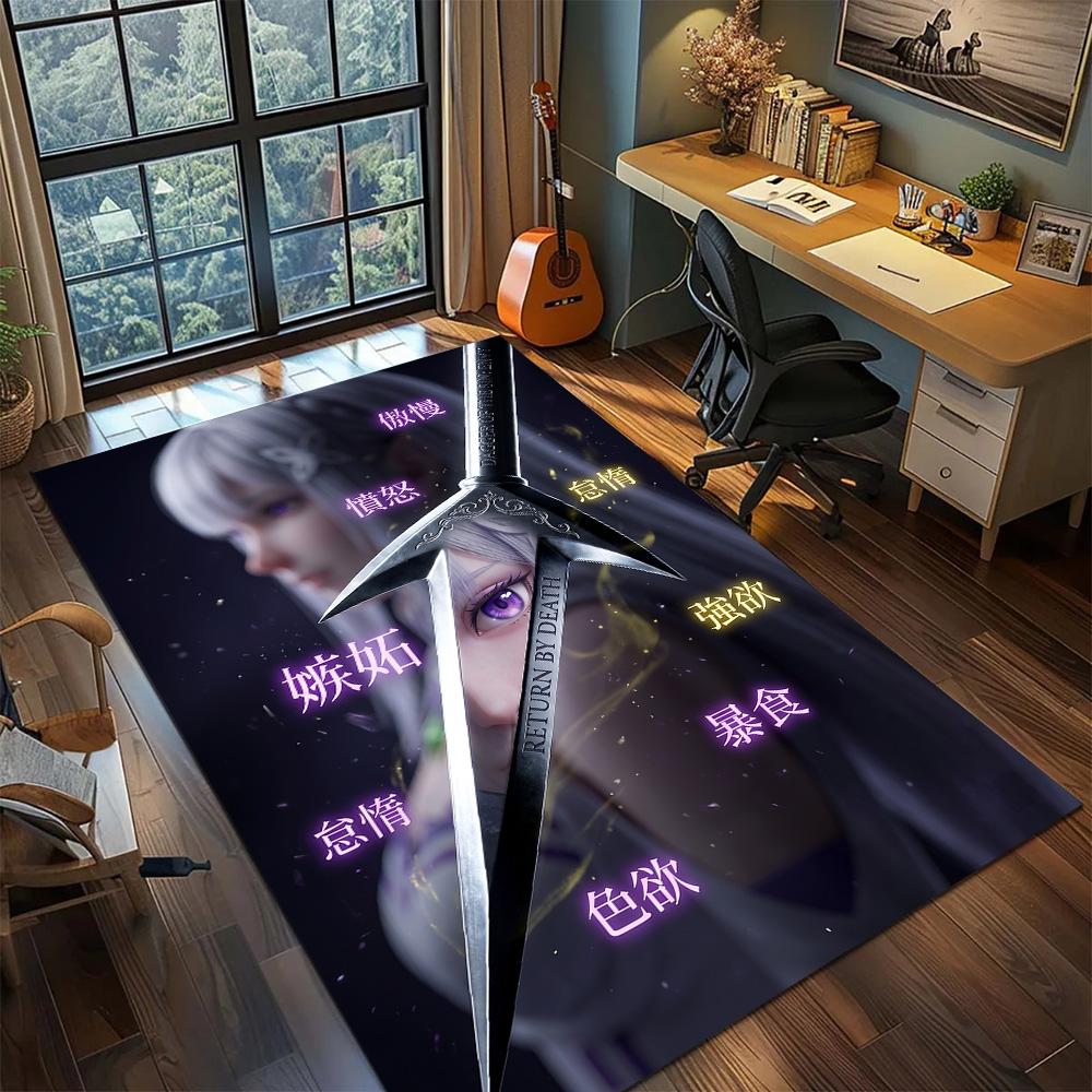 

ReZero Carpet Floor Mat Large Area Washable Non Slip Gamer Bedroom Home Room Decor YUN6512 60x90cm