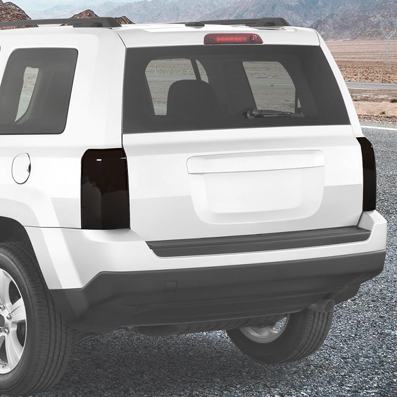 Car Tail Light Cover Taillight Decorative Stickers For Jeep Patriot  2011-2016 Car Exterior Accessories, Smocked Black