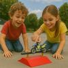 Jouet Motocross avec Skatepark et Roues de Rechange, Finger Moto, Cascade et Figures, Dès 3 Ans