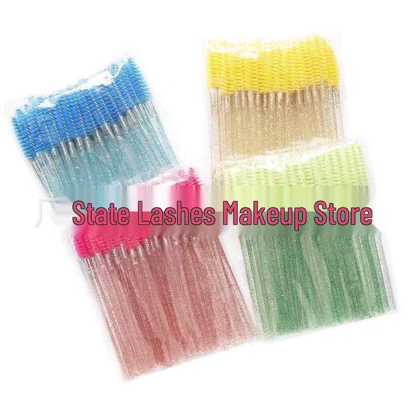 

Набор из 50 одноразовых щеточек для ресниц и бровей - Инструменты для наращивания и спиральная расческа для завивки Random Color