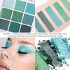 9-farbige Lidschattenpalette in leuchtendem Grün mit Avocado-Effekt. Langanhaltender, wasserfester, matter und schimmernder Lidschatten, perfekt für Augen-Make-up-Partys und Smoky Eyes.