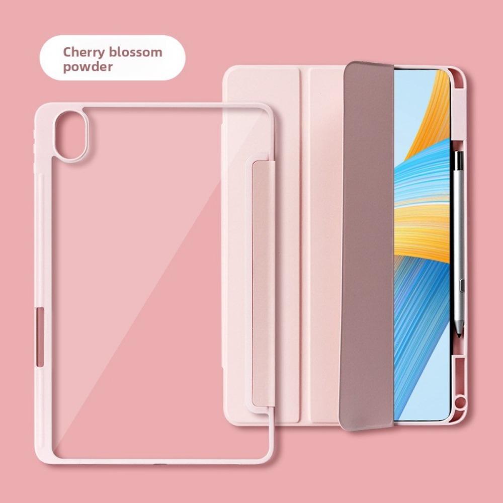 Kožený kryt proti ohnutí pro Honor Pad GT2 Pro MagicPad 3 V7 X9 X8A 10 Fit Průhledné akrylové ochranné pouzdro