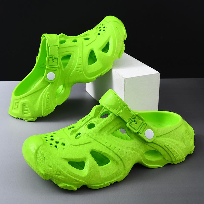 

Men s Beach Hole Anti-Slip Sandals - Odor-Resistant, Thick-Soled, Perfect for Summer Outdoor Activities 36-37 хаки