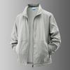 Men Stand Collar Full Zip Jacket Lightweight Casual Outdoor Windbreaker