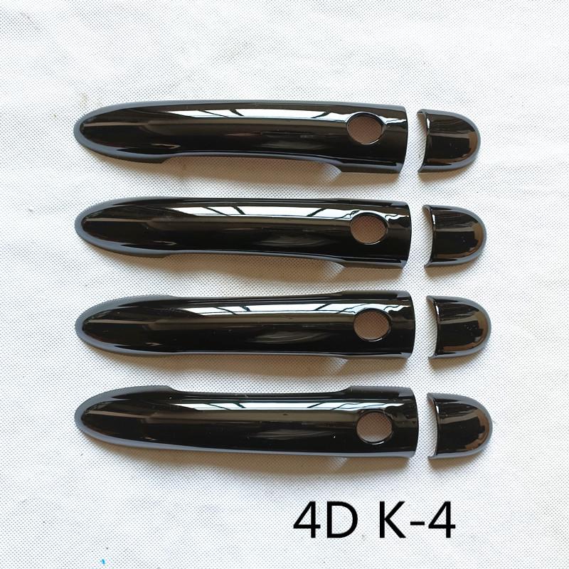 

Аксессуары для Renault Scenic 2 ii MK2 2004 2006 2007 2008, накладка на дверную ручку, пластиковая глянцевая накладка 4D K4