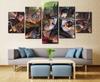 5 Pieces Word Art Online Anime A Group Photo Print Picture Poster Painting Canvas Room Decoration Painting Home Room Decor No Frame