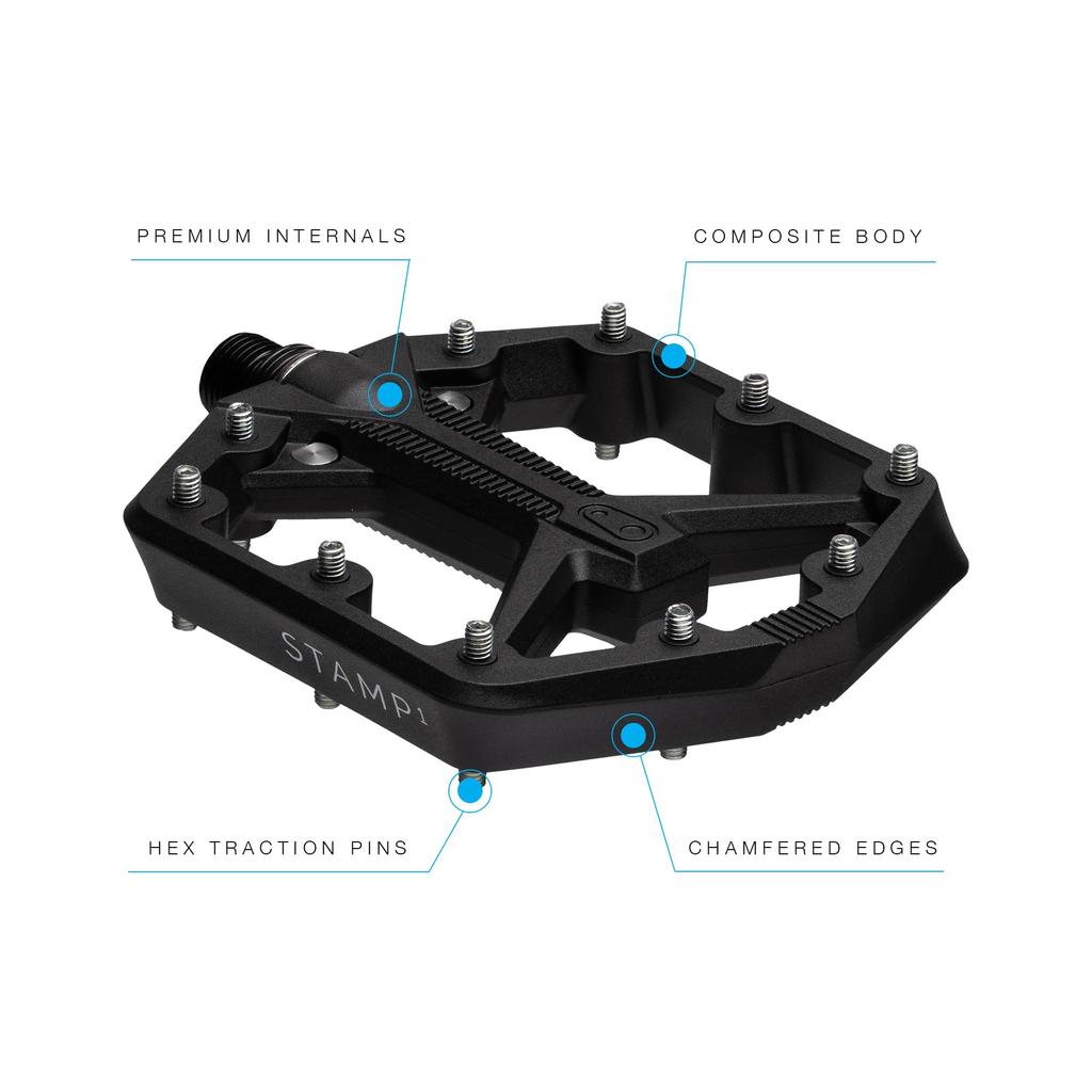 Crankbrothers MTB Pedals Stamp 1 Gen 2 Small Black