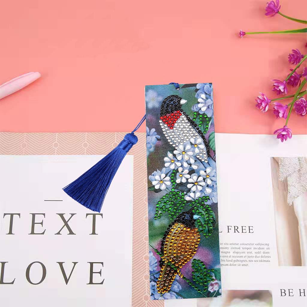 Factory R-AA122-238/M060 Bookmarks Animal Bookmark Shaped Diamond Painting Bookmarks Made of Leather and Crystal