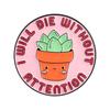 16Styles Humorous Quote Enamel Pins Set Whimsical Cartoon Plant Themed Brooches Versatile Lapel Badges Friends Jewelry Gifts