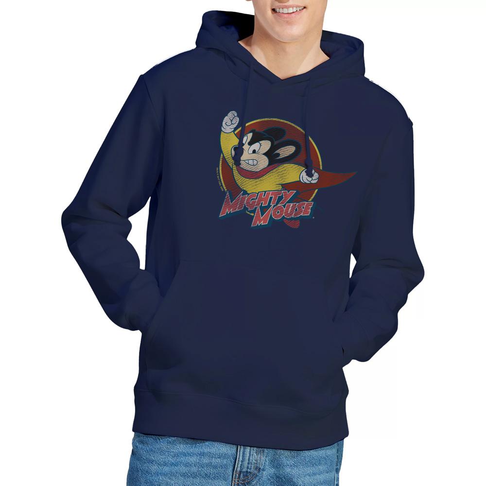 Mighty Mouse Mens Circle Hoodie