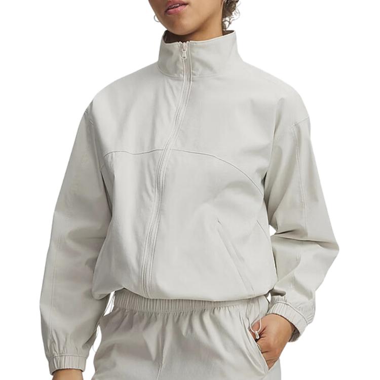 Under Armour Woven Casual Sports Jacket Women Off-White 6010350-110