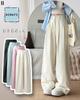 Wide pants for gaucho elastic loose long long body coverage [HIMATI] women, pants, waist, fit, plain, length, slimming, refreshing, casual, summer,