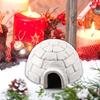 3 Pezzi Modello Igloo Animali Artici Decorativi Realistici Modello Architettonico Accessori per Acquario