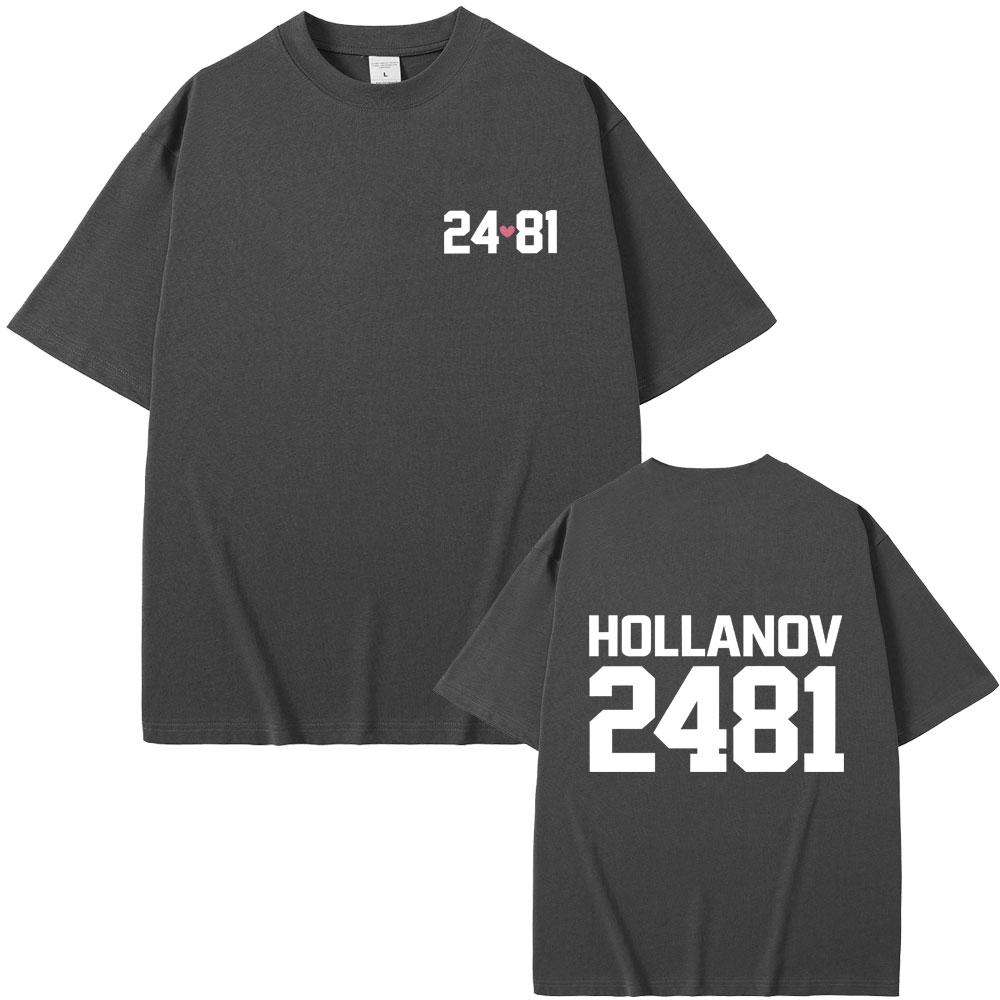 Heated Rivalry Shane Hollander Ilya Rozanov Hollanov 2481 Graphic Tshirt Men Women Clothing Casual Tshirt Male Vintage Tees