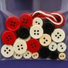 Fun Christmas Button Making Set Reusable Small Xmas Hanging Ornament Creative Button Decorations for Holiday Stocking Filler