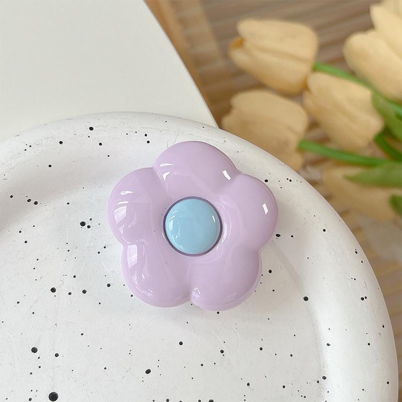 Xiaoqing Fresh Wind Flower Mobile Phone Airbag Bracket Paste Lazy Desktop Watching Drama Support Stand Portable Ring Men'S And Women'S