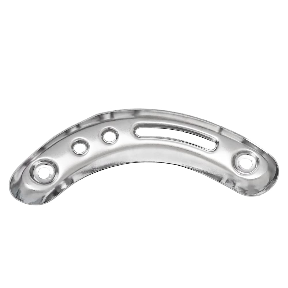 Chrome Exhaust Heat Guard Muffler Cover Compatible Honda Monkey 125 JB05 All - Models (Z125M, Z125MA, JB02, JB03, - Models)