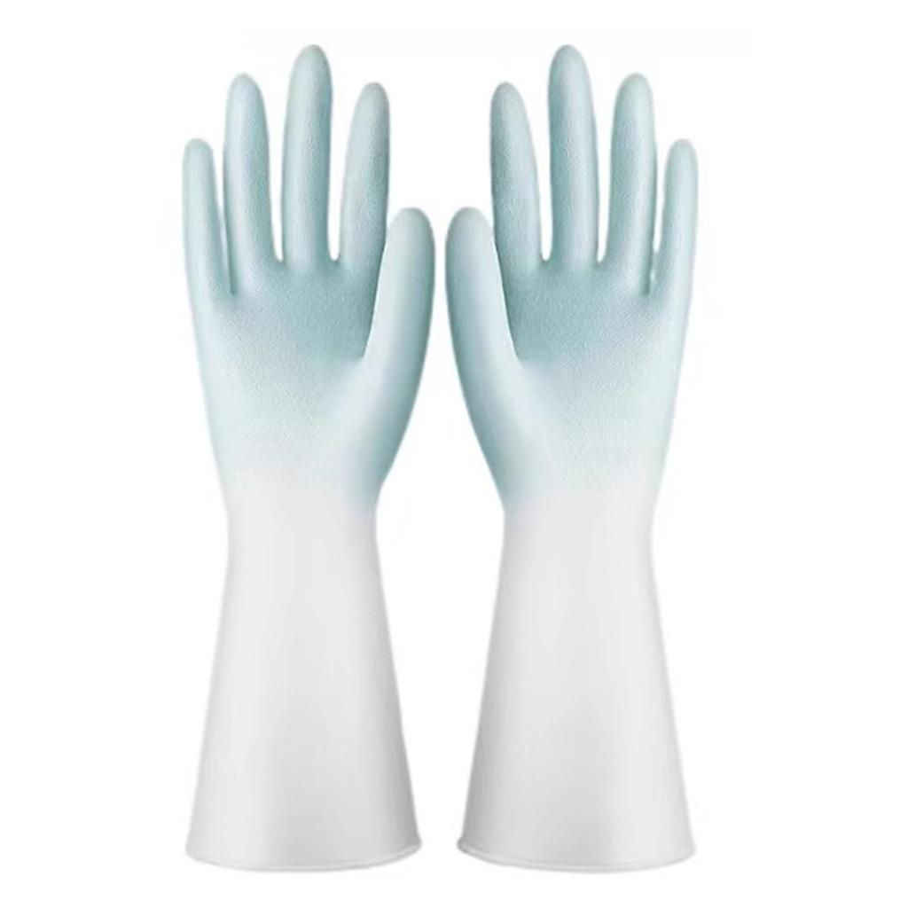 Reusable Household Cleaning Gloves with Extended Cuffs for Dishwashing Kitchen Bathroom Laundry and General Home Use Latex Free Design Comfortable Fit