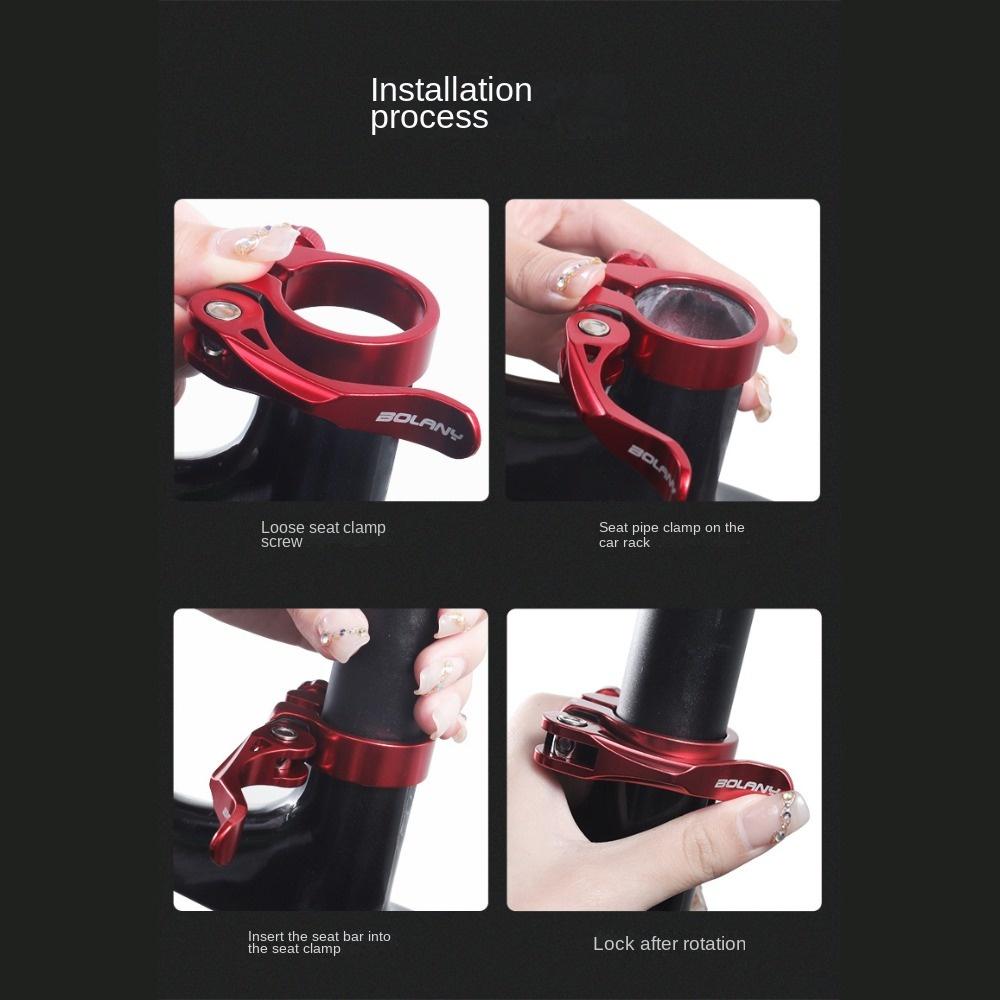 1pc 31.8/34.9mm Bike Canoe Saddle Collar Bolt Ultralight Quick Release Clamp Seat Post