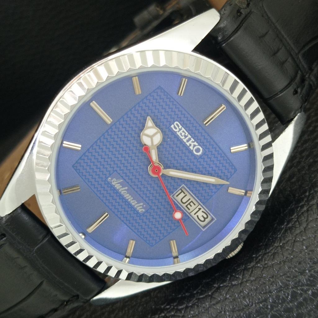 

АВТОМАТИЧЕСКИЕ ВИНТАЖНЫЕ ВОССТАНОВЛЕННЫЕ SEIKO 6309A ЯПОНИЯ МУЖСКИЕ ЧАСЫ С СИННИМ ЦИФЕРБЛАТОМ a443172-1