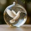 7cm Nature's BirdsOrnament Ornament Gift Acrylic Solid Color Xmas Tree Ornament Charm DIY Birds Bauble Christmas Supplies
