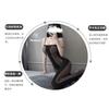 Sexy Hollow Vertical Stripe Seduction Mesh Transparent One-piece Socks Free Open Crotch Seduction Set Pure Desire Erotic Underwear