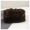 New Large Capacity Crossbody Bag Mink Fur Wrinkle Relaxed Texture Ladies Handbags Solid Color Shoulder Bag Female