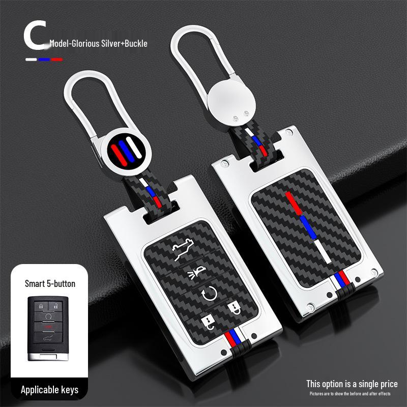 Cadillac Key Cover: Fits XTS, SRX, Escalade, ATS, SLS - Premium Shell for Older Models