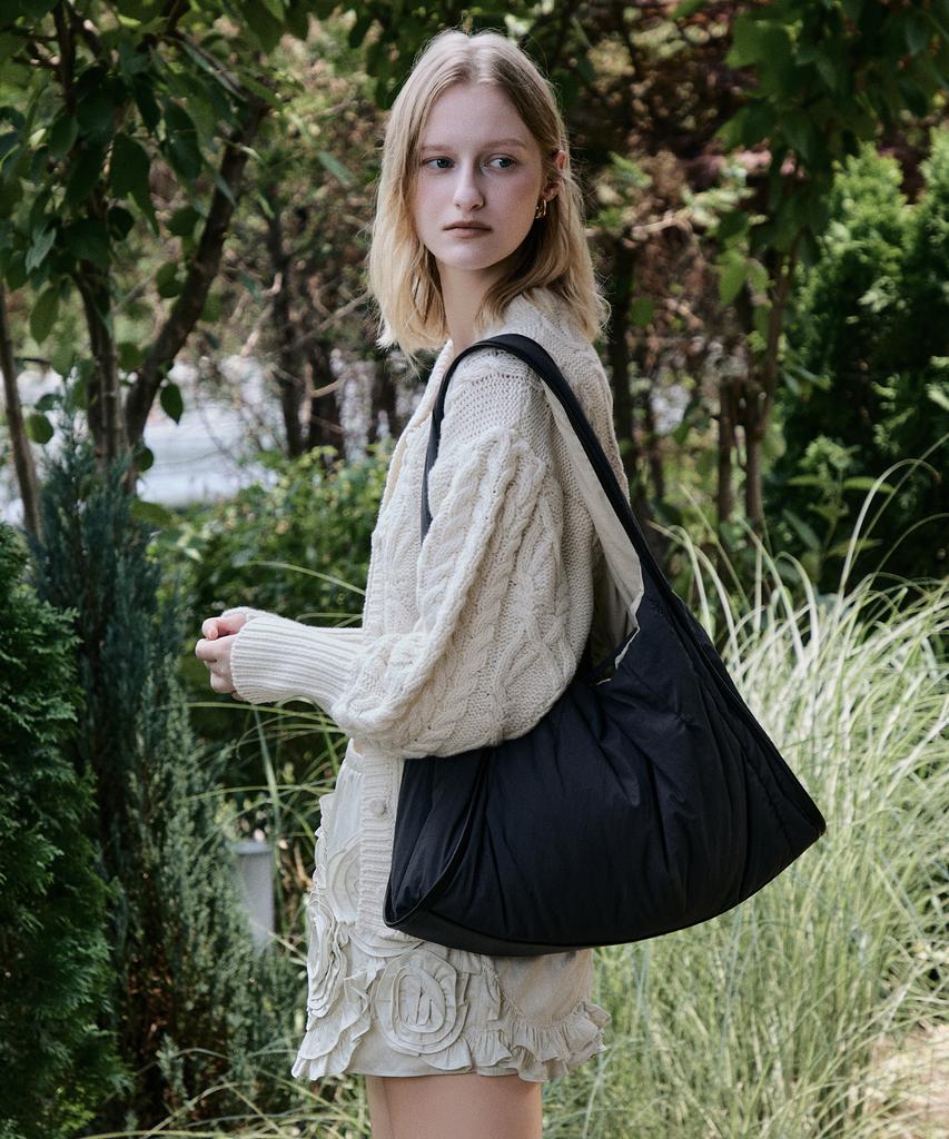 Roroanco Reversible Hobo / Beige & Charcoal