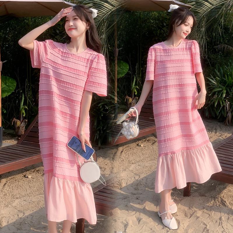 2026 Summer Sweet Loose-Fit Maternity Dress Medium