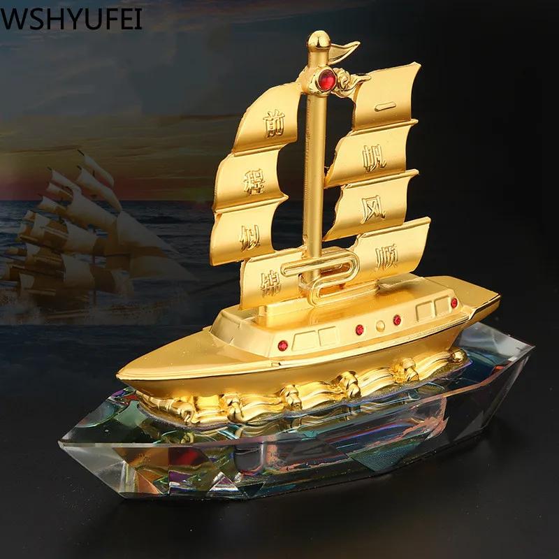 Creativity Smooth Sailing Ornament Tabletop Crafts Lucky Fortune Car Interior Decoration Home Living Room Decor Accessory