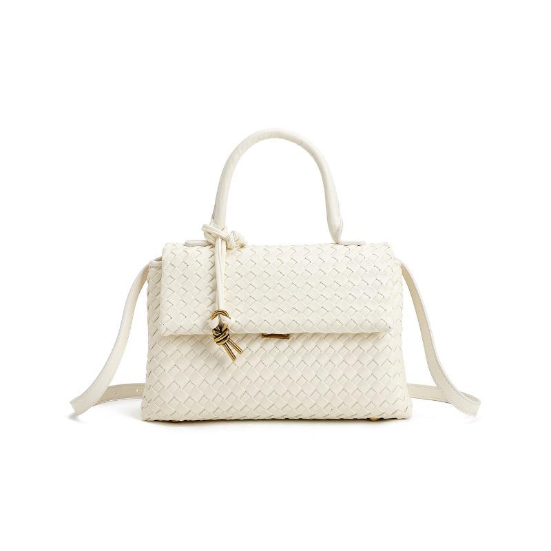 New classic woven bag women's commuter fashion large capacity shoulder crossbody portable small square bag