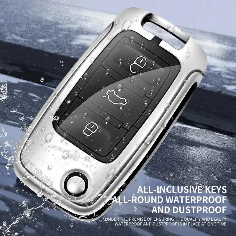 Zinc Alloy Car Key Cover Case Holder Shell For Vw Volkswagen Polo Tiguan Passat B5 B6 B7 Golf 4 5 6 Mk6 Jetta Lavida Accessories