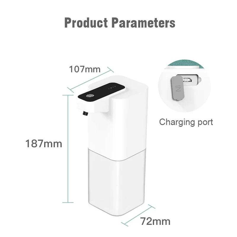 Automatický dávkovač tekutého mýdla Bezdotykový infračervený senzor Ruční dávkovač mýdla s ručním senzorem Smart Foam Machine USB nabíjení