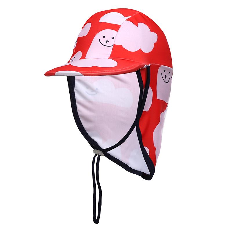 Yilang Badeanzug-Set: Japanischer Teufel Sonnenhut, Badekappe, Umhang mit Nackenschutz, Strandhut