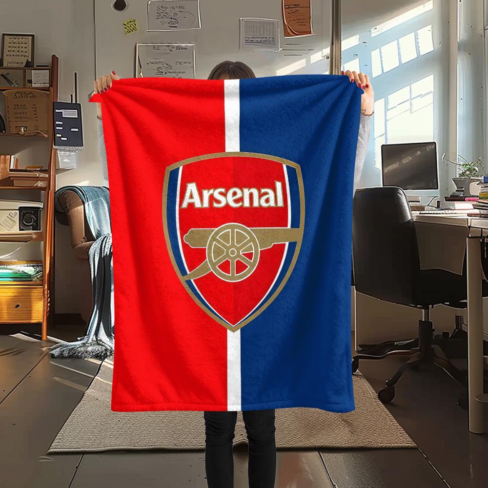 

The Gunners logo Print FlAannel Blanket, High quality Comfortable for All Seasons, Home Decor, Warmth and Comfort 80cm x 120cm