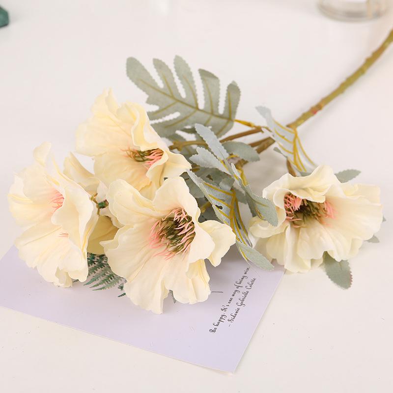 High-Realism Poppy Bouquet for Wedding & Home Decor